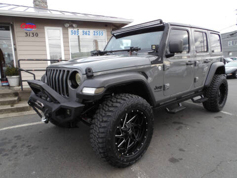 2019 Jeep Wrangler Unlimited for sale at WEST COAST CAR SALES in Salem OR