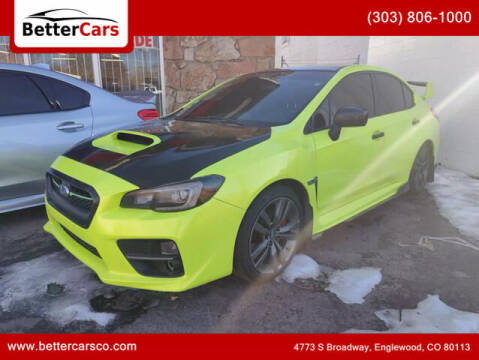 2015 Subaru WRX for sale at Better Cars in Englewood CO