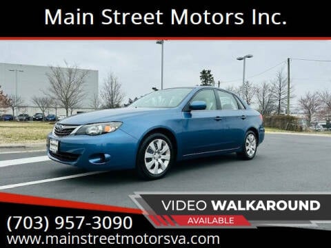2009 Subaru Impreza for sale at Main Street Motors Inc. in Chantilly VA