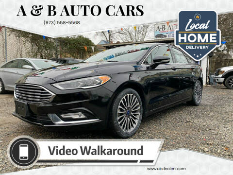 2017 Ford Fusion for sale at A & B Auto Cars in Newark NJ