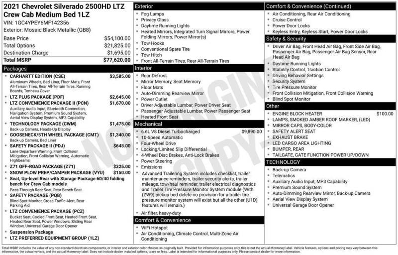 2021 Chevrolet Silverado 2500HD