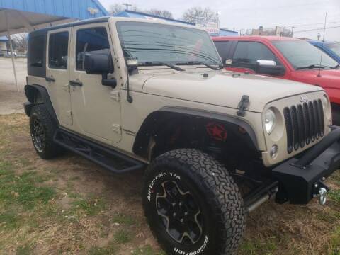 2016 Jeep Wrangler Unlimited for sale at HAYNES AUTO SALES in Weatherford TX