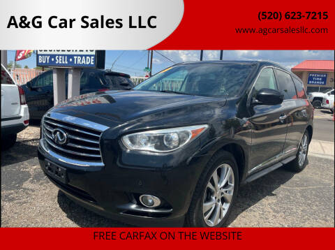 2013 Infiniti JX35 for sale at A&G Car Sales  LLC in Tucson AZ