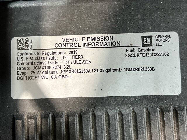 2018 Chevrolet Silverado 1500