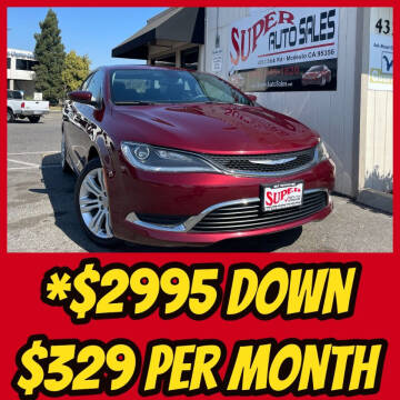 2015 Chrysler 200 for sale at Super Auto Sales Modesto in Modesto CA