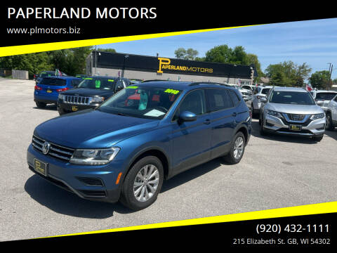 2018 Volkswagen Tiguan for sale at PAPERLAND MOTORS in Green Bay WI