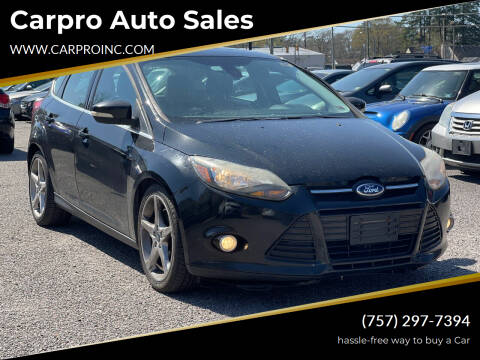 2012 Ford Focus for sale at Carpro Auto Sales in Chesapeake VA