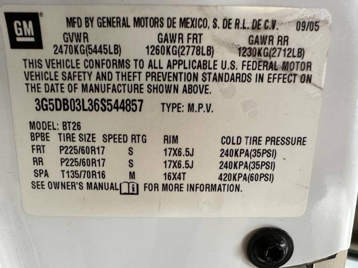 2006 Buick Rendezvous CX