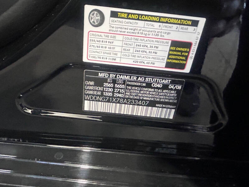 2008 Mercedes-Benz S-Class S 550