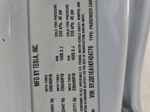 2019 Tesla Model 3 Standard Range Plus