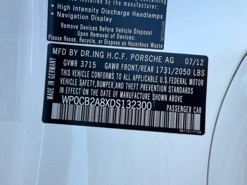 2013 Porsche Boxster S