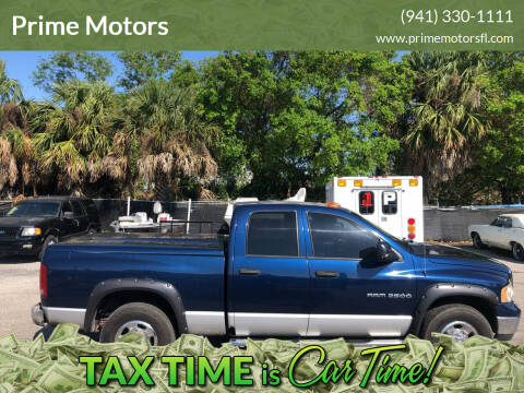 2004 Dodge Ram Pickup 2500 for sale at Prime Motors in Sarasota FL