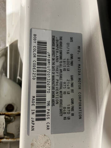 2016 Mazda MAZDA3 i Sport