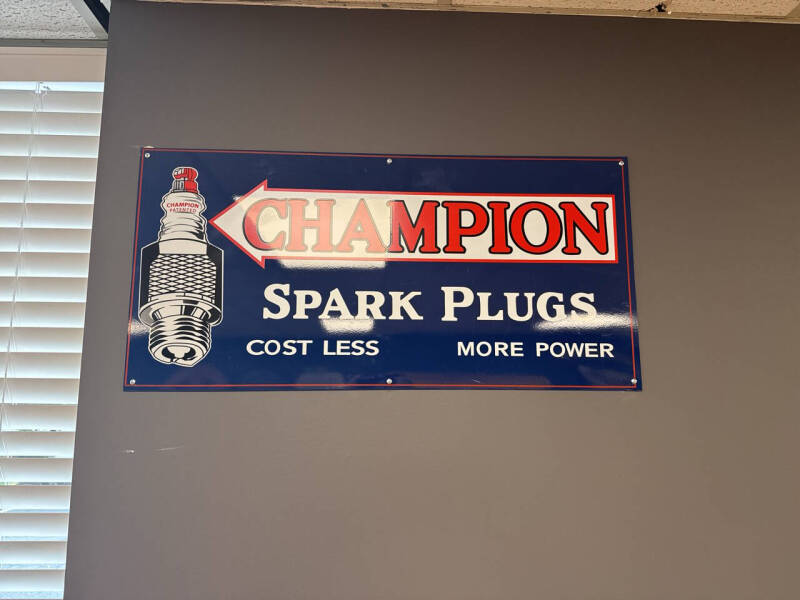 Champion Spark Plug Tin Sign