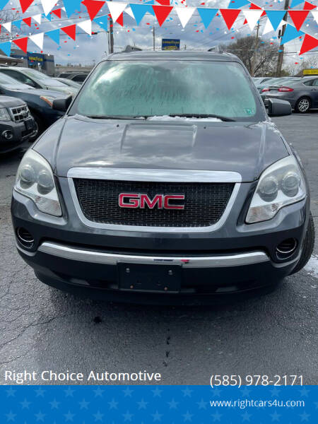 2011 GMC Acadia for sale at Right Choice Automotive in Rochester NY
