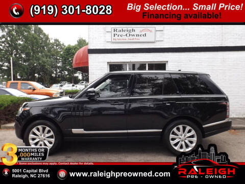 2016 Land Rover Range Rover for sale at Raleigh Pre-Owned in Raleigh NC