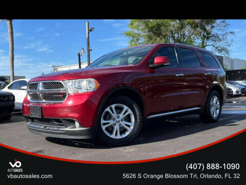 2013 Dodge Durango for sale at V & B Auto Sales in Orlando FL