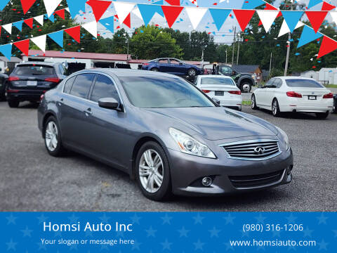 2010 Infiniti G37 Sedan for sale at Homsi Auto Inc in Kannapolis NC