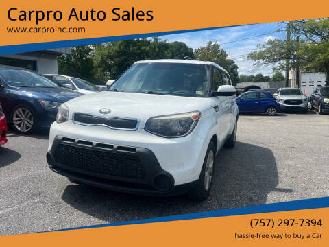 2014 Kia Soul for sale at Carpro Auto Sales in Chesapeake VA