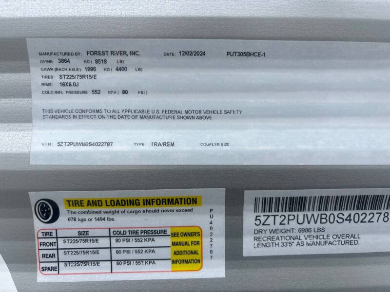 2025 Forest River  PALOMA PUMA