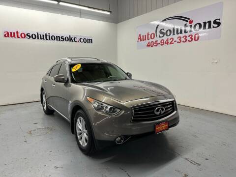 2013 Infiniti FX37 for sale at Auto Solutions in Warr Acres OK