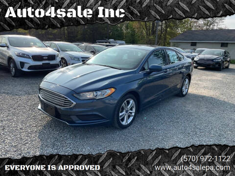 2018 Ford Fusion for sale at Auto4sale Inc in Mount Pocono PA