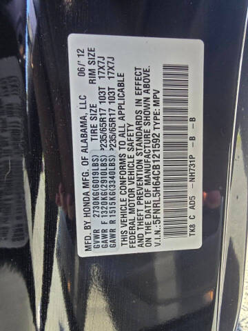 2012 Honda Odyssey EX-L