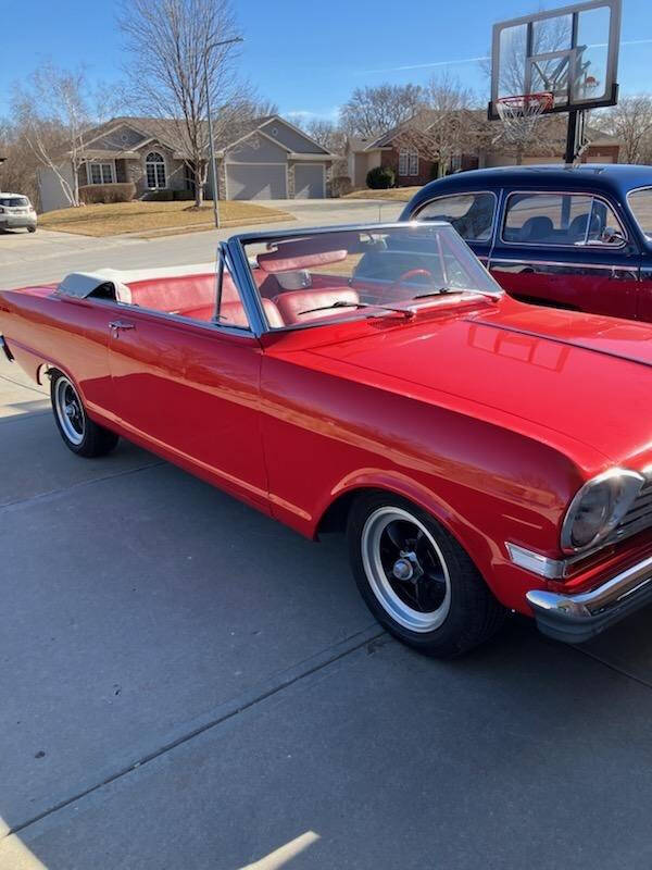 Red 1963 Chevrolet Nova Convertible 2