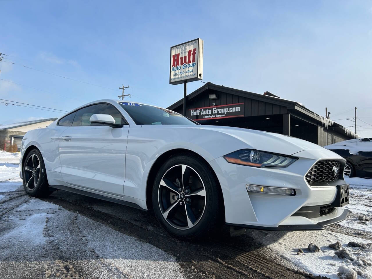 White 2018 Ford Mustang EcoBoost EcoBoost 2dr Fastback 1
