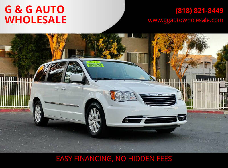 2015 Chrysler Town and Country for sale at G & G AUTO WHOLESALE in North Hollywood CA