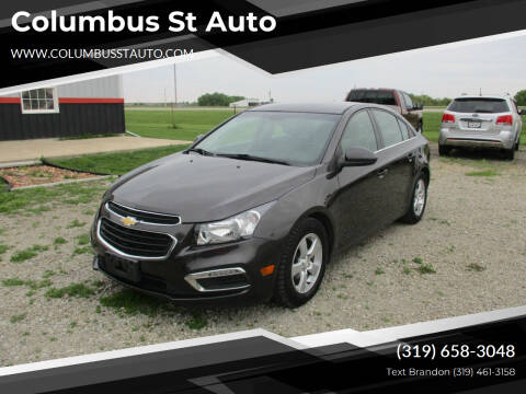2015 Chevrolet Cruze for sale at Columbus St Auto in Crawfordsville IA