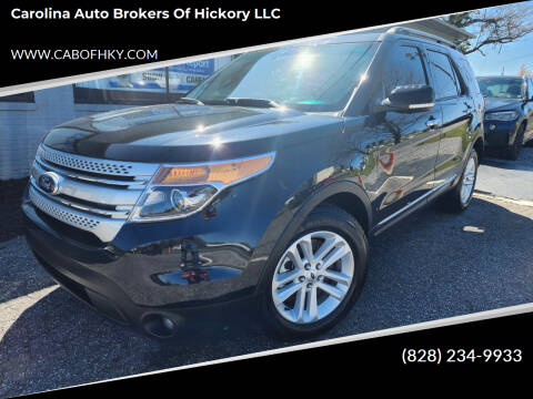 2013 Ford Explorer for sale at Carolina Auto Brokers of Hickory LLC in Newton NC