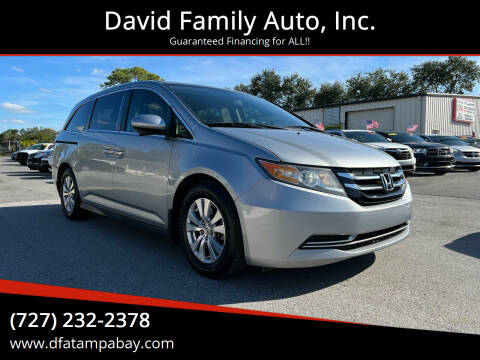 2016 Honda Odyssey for sale at David Family Auto, Inc. in New Port Richey FL