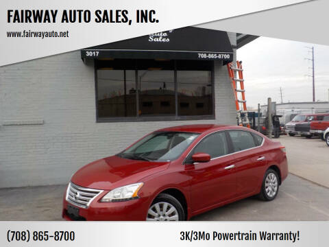 2013 Nissan Sentra for sale at FAIRWAY AUTO SALES, INC. in Melrose Park IL