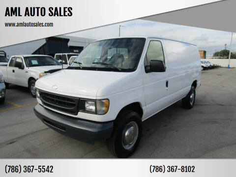 2001 Ford E-Series for sale at AML AUTO SALES - Cargo Vans in Opa-Locka FL