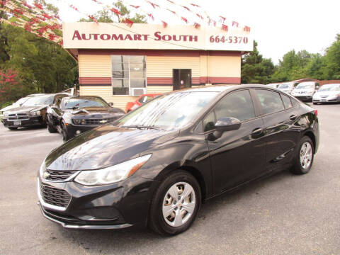 2016 Chevrolet Cruze for sale at Automart South in Alabaster AL