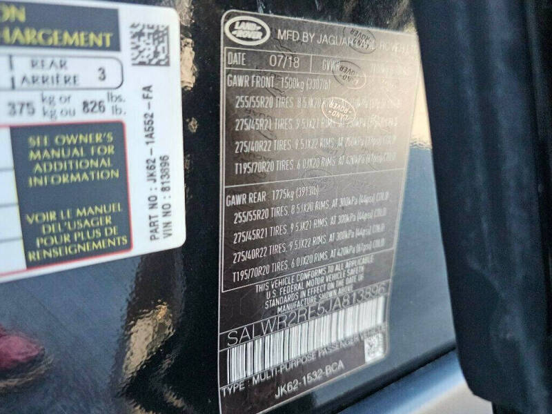 2018 Land Rover Range Rover Sport