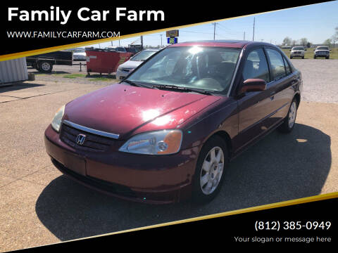 2002 Honda Civic for sale at Family Car Farm in Princeton IN