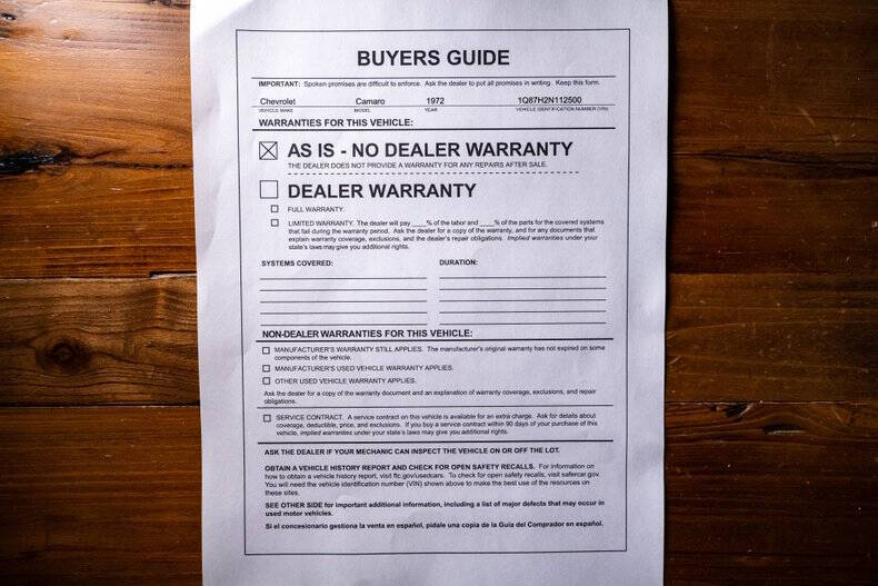 1972 Chevrolet Camaro