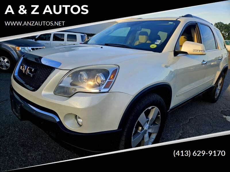 2012 GMC Acadia for sale at A & Z AUTOS in Westfield MA