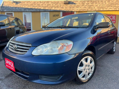 2003 Toyota Corolla for sale at Superior Auto Sales, LLC in Wheat Ridge CO