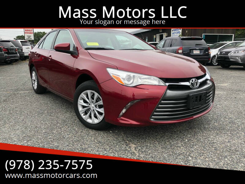 2017 Toyota Camry for sale at Mass Motors LLC in Worcester MA