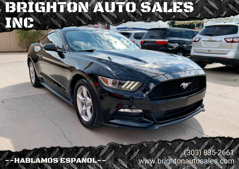 2016 Ford Mustang for sale at BRIGHTON AUTO SALES INC in Brighton CO