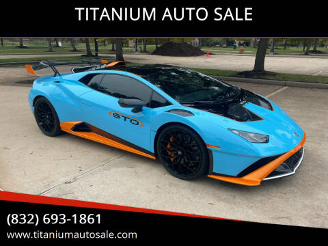 2022 Lamborghini Huracan for sale at TITANIUM AUTO SALE in Houston TX