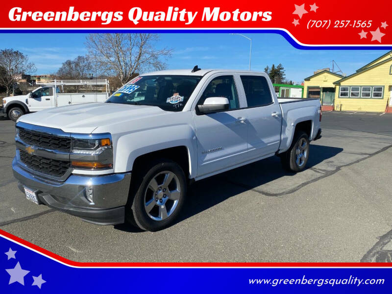 2018 Chevrolet Silverado 1500 for sale at Greenbergs Quality Motors in Napa CA