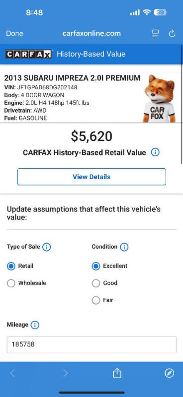 2013 Subaru Impreza 2.0i Premium