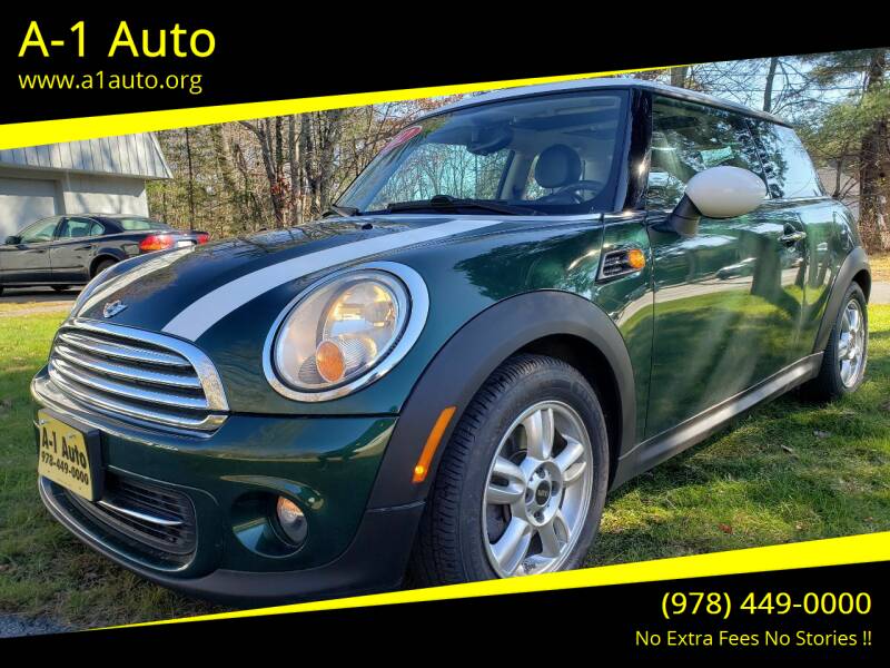 2012 MINI Cooper Hardtop for sale at A-1 Auto in Pepperell MA
