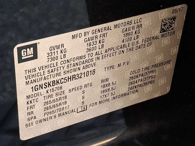 2017 Chevrolet Tahoe LT