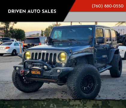 2017 Jeep Wrangler Unlimited for sale at Driven Auto Sales in Coachella CA