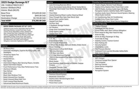 2025 Dodge Durango R/T Plus